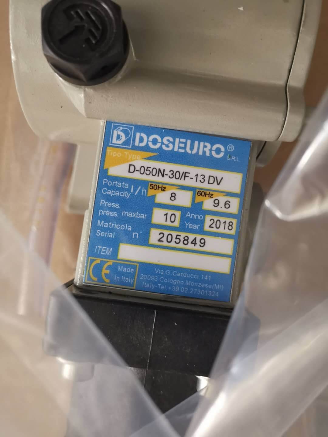 意大利道茨D-050N-50/F13計(jì)量泵