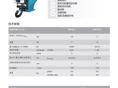德國賽諾sera步進(jìn)電機(jī)隔膜計量泵iSTEP XS圖2